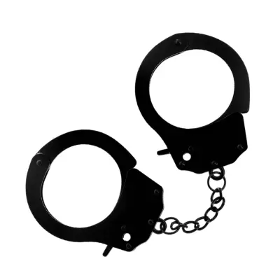 Darkness Bondage - Pleasure Handbojor i metall BDSM - Svart