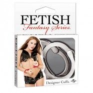 FETISH FANTASY DESIGNER CUFFS - SILVER - HANDBOJOR