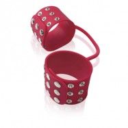 Fetish Fantasy ELITE - SILICONE CUFFS RED handbojor