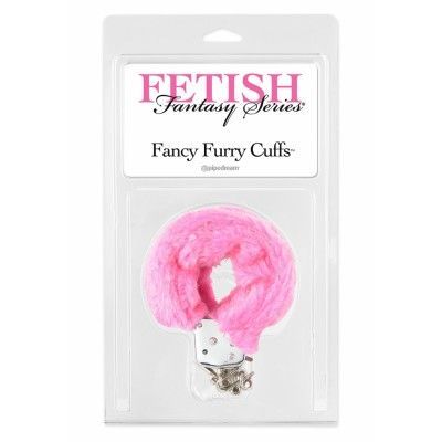 FETISH FANTASY FANCY FURRY CUFFS PINK - HANDBOJOR