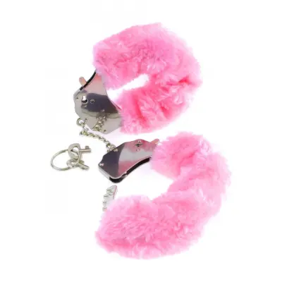 FETISH FANTASY FURRY CUFFS - ROSA- HANDBOJOR