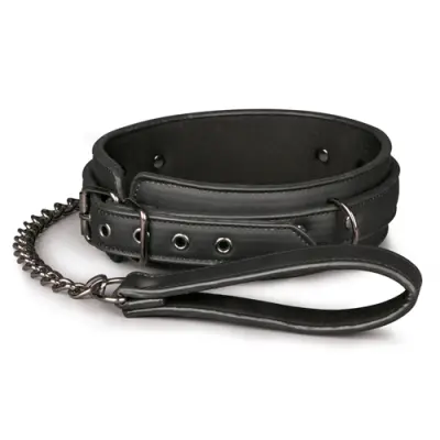 Fetish halsband med koppel