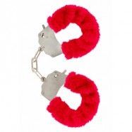 FURRY FUN CUFFS RED PLUSH