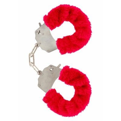 FURRY FUN CUFFS RED PLUSH