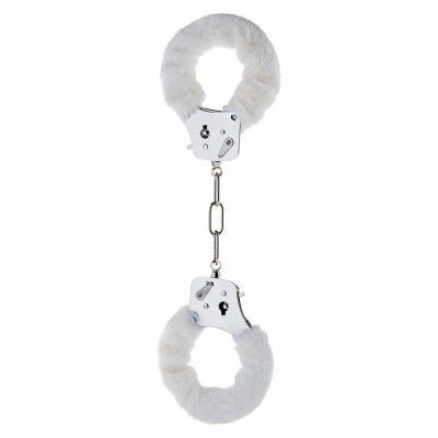 FURRY FUN CUFFS WHITE PLUSH
