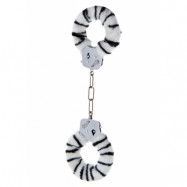 FURRY FUN CUFFS ZEBRA PLUSH