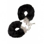 GP Furry Handcuffs Black