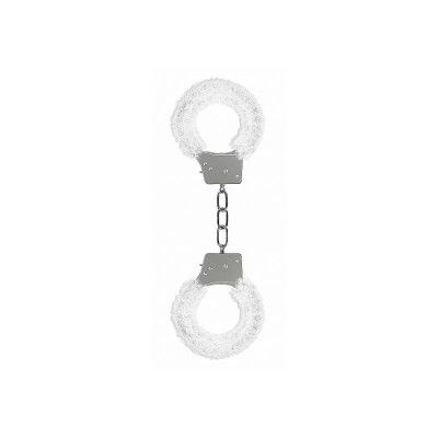 Handbojor med fluff, vita