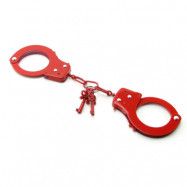 Metal Handcuffs Red