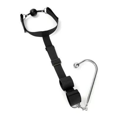 Mouth Gag With Cuffs& Anal Hook