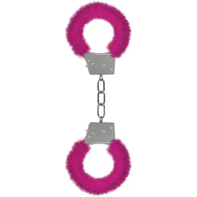 Ouch!: Beginner's Furry Handcuffs, rosa