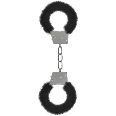 Ouch!: Beginner's Furry Handcuffs, svart