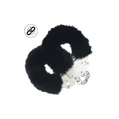 Ouch! Heavy-duty Fluffy Handcuffs - Black