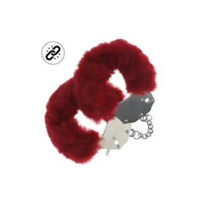 Ouch! Heavy-duty Fluffy Handcuffs - Burgundy