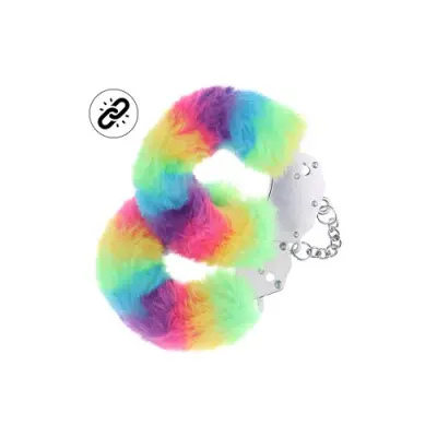 Ouch! Heavy-duty Fluffy Handcuffs - Multicolor 1