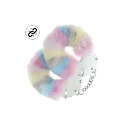 Ouch! Heavy-duty Fluffy Handcuffs - Multicolor 2
