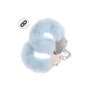 Ouch! Heavy-duty Fluffy Handcuffs - Powder Blue