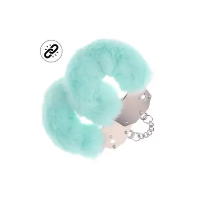 Ouch! Heavy-duty Fluffy Handcuffs - Powder Green