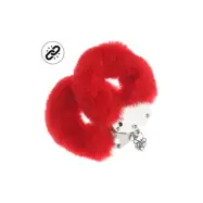 Ouch! Heavy-duty Fluffy Handcuffs - Red