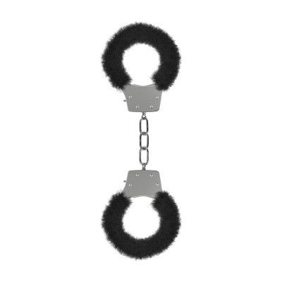 Pleasure Handcuffs Furry Svart