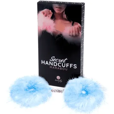 Secret Play Fuzzy Handcuffs Blue