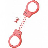 Shots Toys: Metal Handcuffs, röd