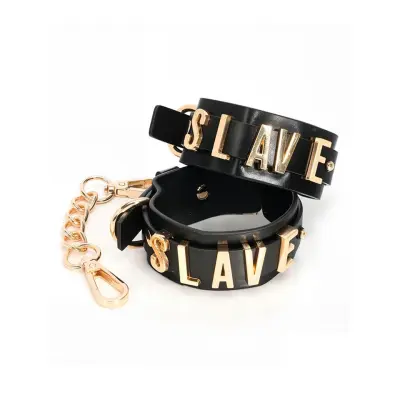 Slave Handcuff With Golden Chain