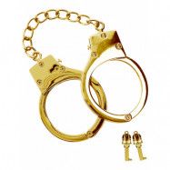 Taboom: Gold Plated BDSM Handcuffs