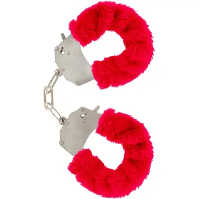Toy Joy: Furry Fun Cuffs Plush, röd