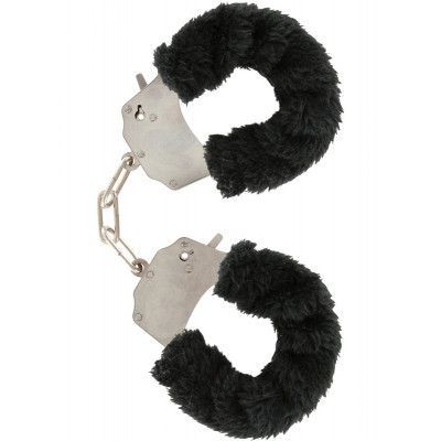 Toy Joy: Furry Fun Cuffs Plush, svart