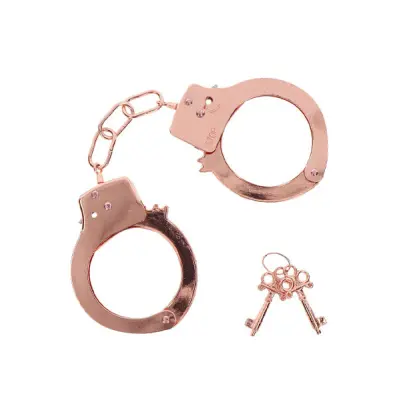 ToyJoy Metal Handcuffs Rose Gold