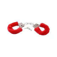 Toyz4Lovers: BestSeller Furry Handcuffs, röd