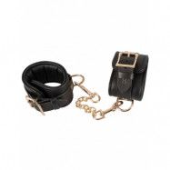 ZADO: Wild Thing, Leather Handcuffs, svart