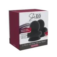 Hidden Desire Double Stackers C-Rings 2 Pcs Set L BLACK L