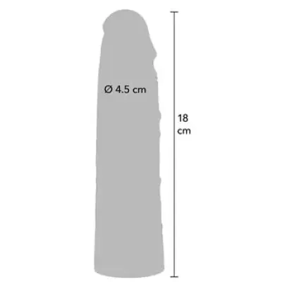 Hidden Desire Penis Sleeve Liquid Silicone 18 cm SKIN