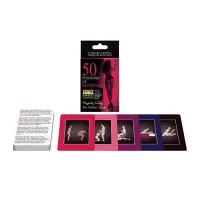 Kheper Games - 50 positioner av bondage Erotisk Kortspel -  ES/EN/DE/FR