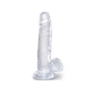 King Cock Clear Realistic Penis With Balls 15.2 Cm Transparent
