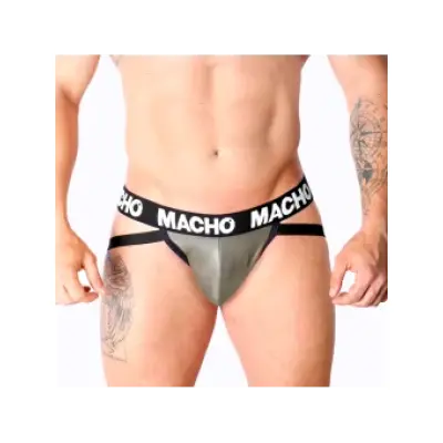Macho Mx27Gr Jock Leather Gray Beige M