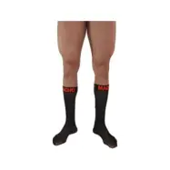 Macho Thin Socks One Size Black/Red