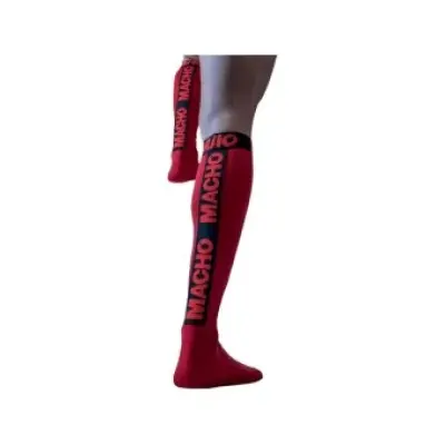 Macho Thin Socks One Size Red