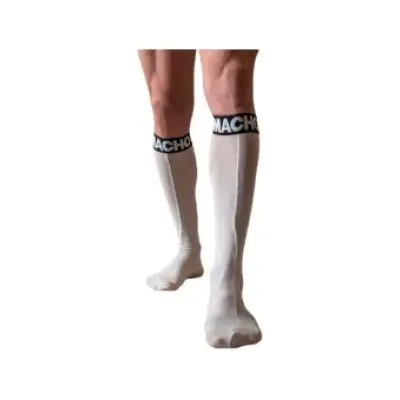 Macho Thin Socks One Size White