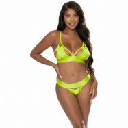 Magic Silk Exposed Yellow BH och Grenlös Set Plus Size - Yellow - Plus size