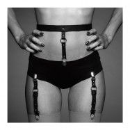 Maze Suspender Belt Svart