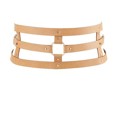 Maze Wide Belt Brun