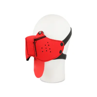 Ohmama Fetish Dog Muzzle Red