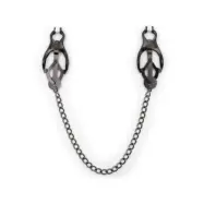 Ohmama Fetish Japanese Nipple Clamps With Black Chain