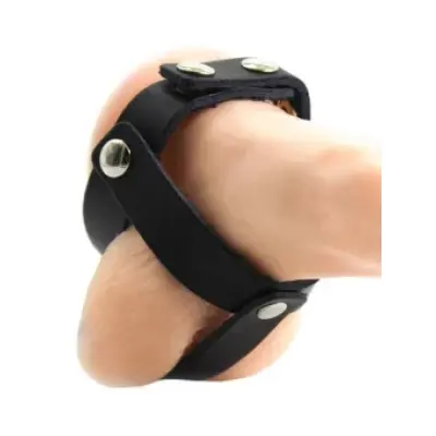 Ohmama Fetish Leather Ball Cage