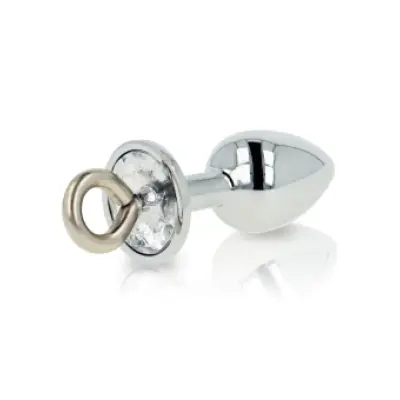 Ohmama Fetish Metal Butt Plug With Ring