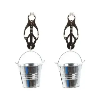Ohmama Fetish Nipple Clamps With Buckets
