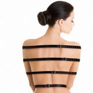 Ouch! Full Body Bondage Belts Set - Svart